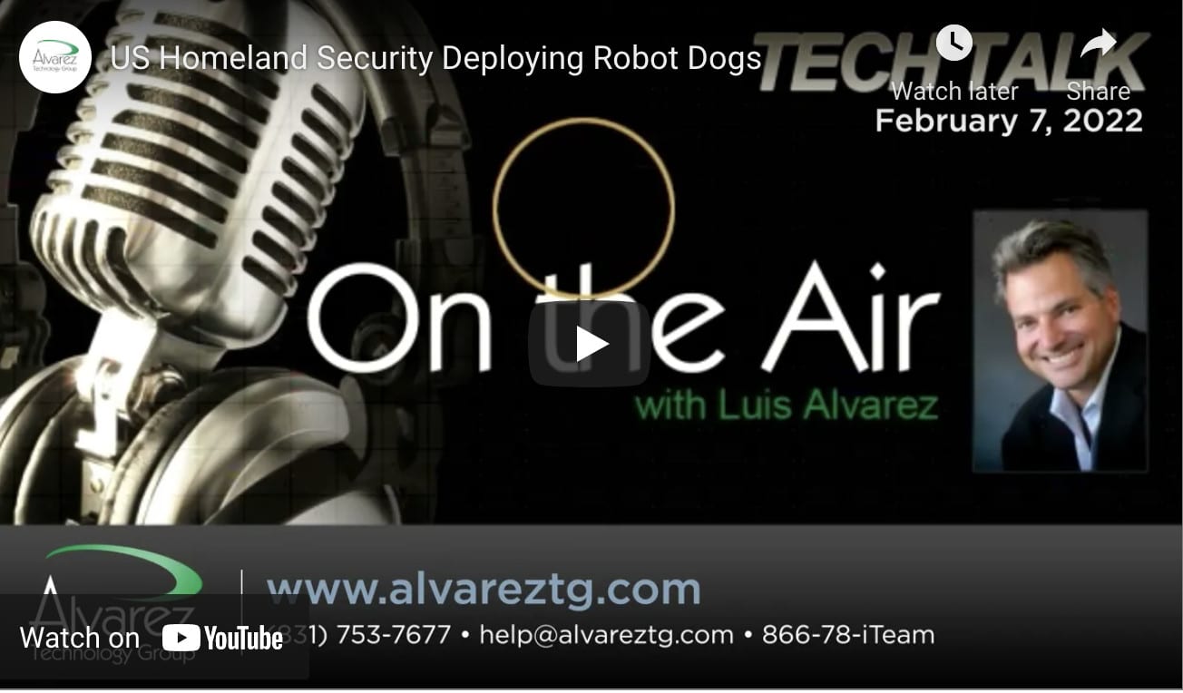 Robot Dogs To Patrol USMexico Border Alvarez
