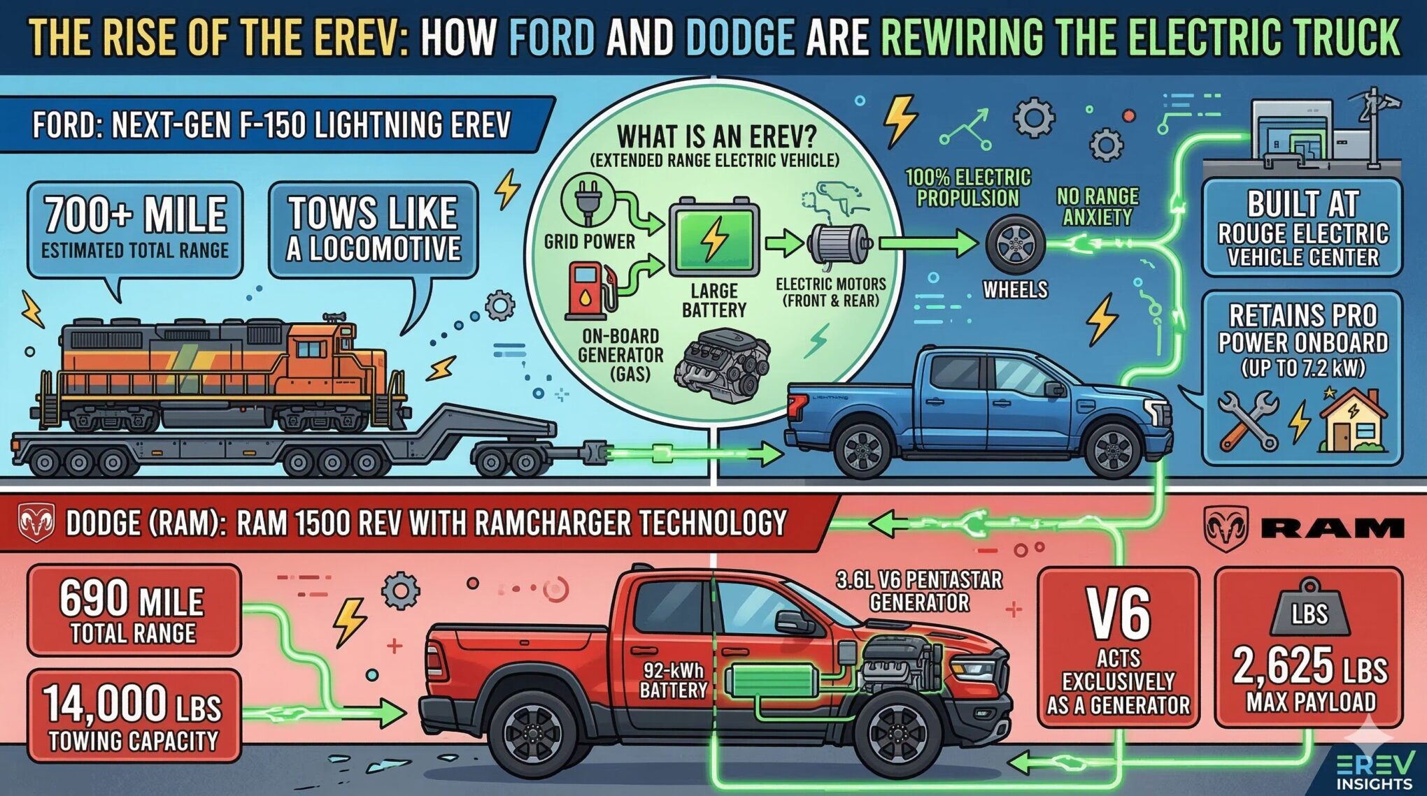 How Ford and Dodge are Rewiring the Electric Truck