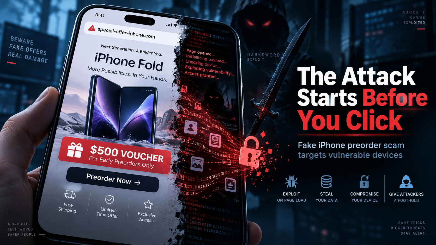 Fake iPhone Preorder Scam: How DarkSword Targets Your Data