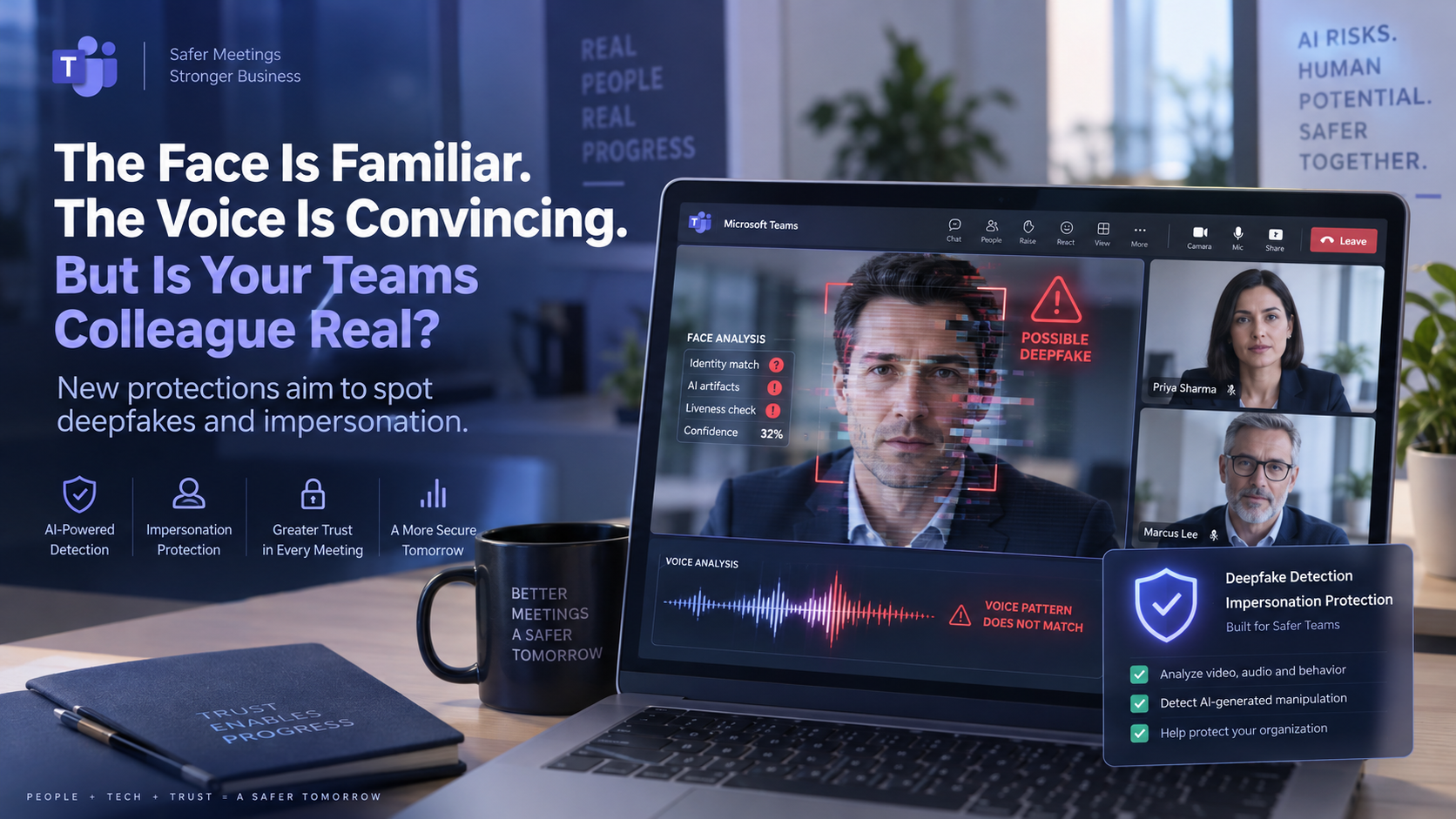 The Face Is Familiar. The Voice Is Convincing. But Is Your Microsoft Teams Colleague Real?